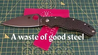 A waste of steel? Spyderco Cali 3.5 ZDP-189