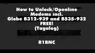 How to unlock/openline modems Globe B312-939 and B535-932 FREE!
