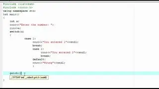 Switch Case Statement in C++ (English) : fast university peshawar