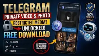 Telegram Private Channel Video Download | How to Save Restricted Content from Telegram