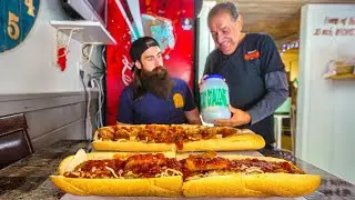 WIN THE CASH JACKPOT IF YOU CAN FINISH THIS UNBEATEN SANDWICH CHALLENGE! | BeardMeatsFood