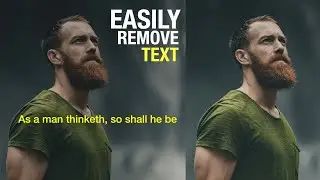 Easily Remove Text from an Image in Photoshop | Photoshop Tutorial by H GraphicsPro