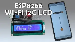 ESP8266 RemoteXY LCD | Display Edit & Slider Values on I2C Screen 📱➡️🖥️