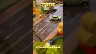 Semifinal 1 Hot wheels Datsun 510 vs Toyota Supra #hotwheels #164 #diecastracing #diecast