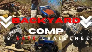 Backyard RC 10 gate Challenge. VRD, VS4-10, TRX4 High Trail.