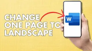 How To Change One Page To Landscape In Word And Keep The Rest Portrait | Full Guide