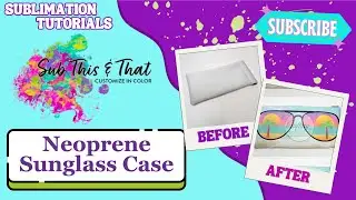 Neoprene Sublimation Sunglass Case