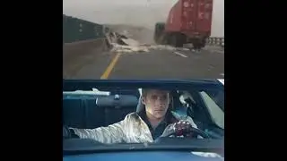 Driver survives this INSANE crash! #idrive #ryangosling