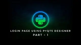How to create login page in Qt designer #Part-1 #PYQT5 #loginpage #create #python #loginsystem