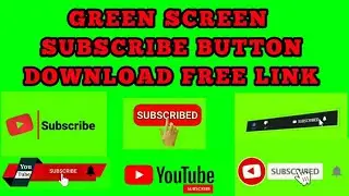 free download green screen tombol subscribe || subscribe button part 2