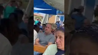 Богослужение в зоне землетрясения - Турция.