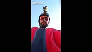 Last flight of Base Jumper Armin Schmieder  He dies live, full video
