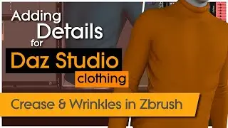 Adding Details to Daz Studio Clothing - Creases and Wrinkles