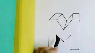 LETRA M - CARA INTERNA PLUMÓN NEGRO