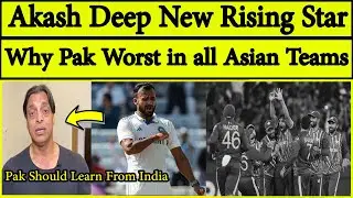 Pak Media & Shoaib Akhtar on Akash Deep Destroy Bangladesh | Ind vs Ban 2nd Test Day 1 | Babar Azam