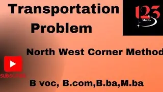 North West Corner Method #linear programming problems # operations research # TransportationProblem