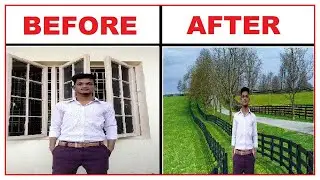 how to change background in adobe photoshop 7.0 in telugu