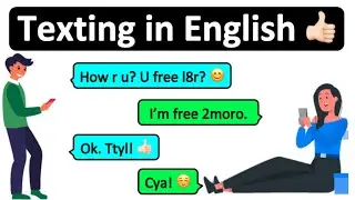 How to text in English 📱  Common acronyms in English