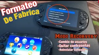 Restore PSVITA Factory Mode, Change User Account