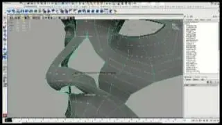 3d Modeling a Head in Maya- edge extrusion method (4/6)