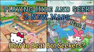 Eggy Party - Playing 2 New Maps in Hide and Seek | How to Beat Bot Seekers {Part 1 Gameplay} (iOS)