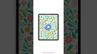 Free Trailing Floral Template Tutorial for Procreate #procreate