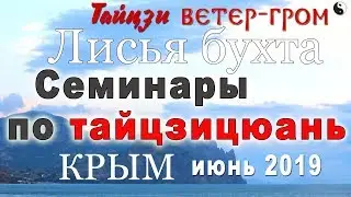 Приглашение на семинары по ТАЙЦЗИ-ЦЮАНЬ в Крыму (июнь 2019 года, 4 недели). Тайцзи Ветер-Гром