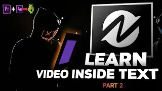 How To Place a VIDEO inside TEXT | VIDEO in TEXT Shape Effect | Node Video Tutorial (How to) part 2