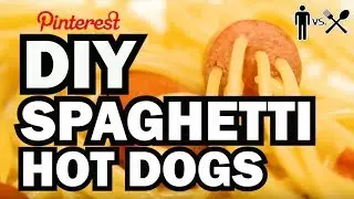 DIY Spaghetti Hot Dogs - Man Vs Din #1