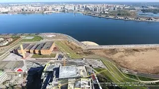 Аэросъемка строительства бизнес - центра у НКЦ Казань (ТАИФ)