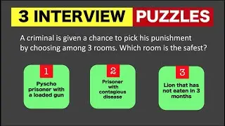 Interview Puzzles to Test Your Analytical Skills. How many can you answer?