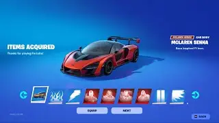 Buying the Marvel McLaren Senna in Fortnite!
