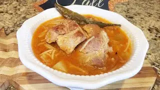 Sopa de Fideo con Costilas