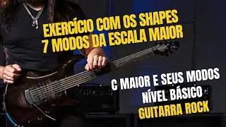 Exercício de fixação sobre os 7 modos da escala maior
