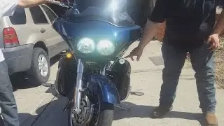 Custom Dynamics turn signals and tri bar review and partial install