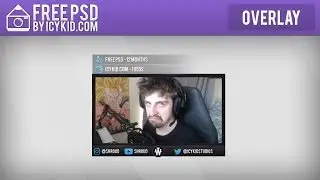 Free Twitch Overlay Template - Shroud New Cam - PSD - Free Download