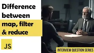 Difference between for map filter & reduce | JS Interview Question