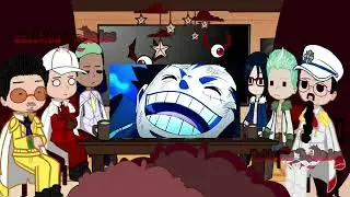 ||Marines react to luffy || Gacha Club