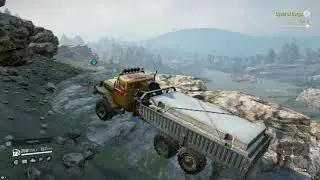 Snowrunner (Cycle Of Cargo) Deliver to the Farm/Concrete Slab*1/Part,3, 4K Gaming