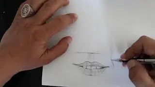 Kolay Dudak Çizimi | easy lip drawing