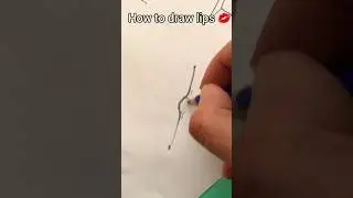 How to draw lips 💋 for beginners #art #drawing #tutorial #anime #drawingtutorial #draw #anatomy