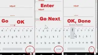 How to Add Custom Button (Next, OK) on Keyboard (imeOptions), Next, OK, GO, Done