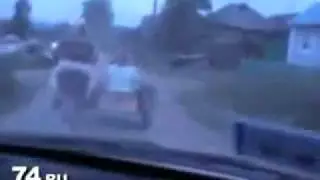 Погоня за мотоциклом в Челябинске