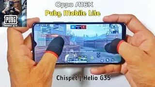 Oppo A16K Game Test & Review | Pubg Mobile Lite, Graphics & Gyro Test, Helio G35, Ram 4GB