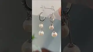 Her Lab Jewelry To Pearl tassel earrings😍#jewellery #earrings #jewellerydesign