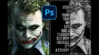 Portrait poster design in photoshop