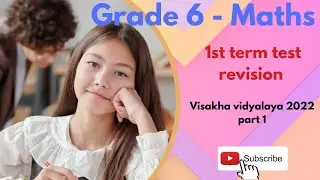grade 6 maths English medium | grade 6 first term test | education wamh