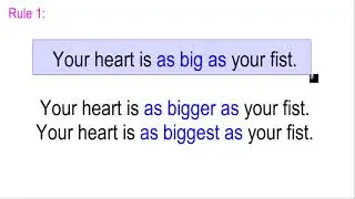 Equatives - Comparison with As ... As