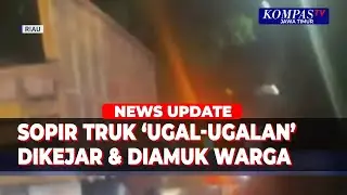 A truck driver in Pekanbaru was attacked by residents after driving recklessly.