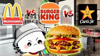 Who sells the BEST burger? McDonald's vs. Burger King vs. Carl's Jr.